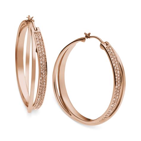 michael kors rose gold hoop earrings|9ct gold hoop earrings sale.